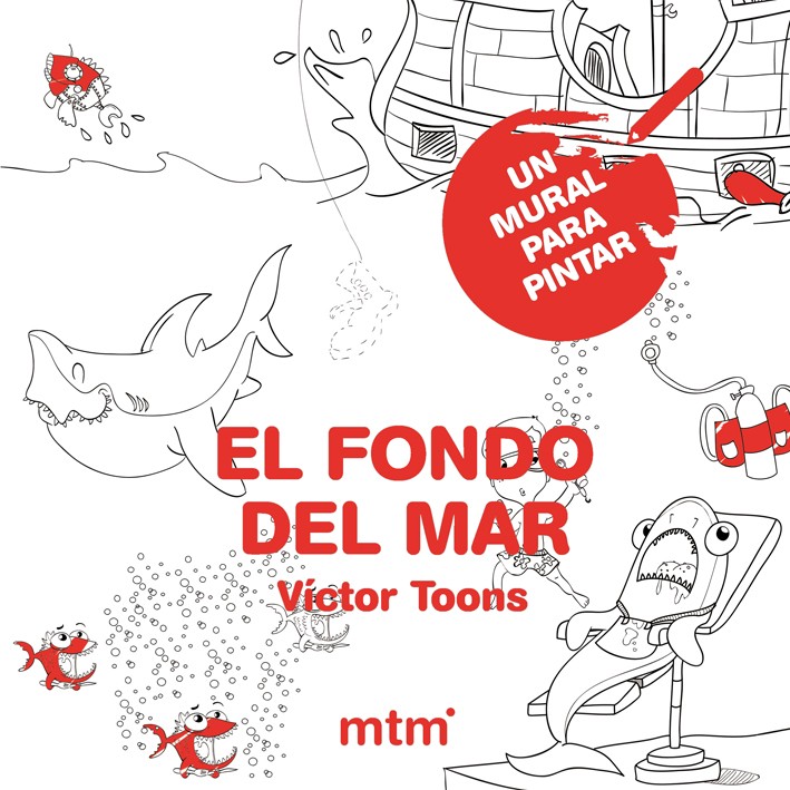 El fondo del mar. Un mural para pintar
