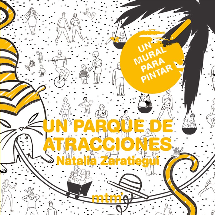 Un parque de atracciones. Un mural para pintar
